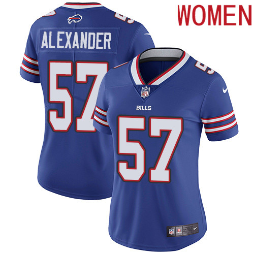 2019 Women Buffalo Bills #57 Alexander blue Nike Vapor Untouchable Limited NFL Jersey
